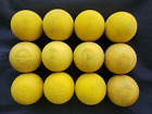 12 Used Yellow Lacrosse Balls Champro Champion Sports STX Assorted Brand NCAA