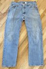 Vintage Levis 501 Jeans Men 33x30 Blue Made in USA Faded Denim Pants Tag 36x32