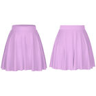 US Women's Plain Skirt Dancewear Mini Skirts Stretch Ruffle Skirt Tennis Short