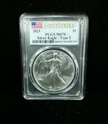 2021 $1 Silver Eagle Type 2 PCGS MS70 First Strike Flag Label #0520