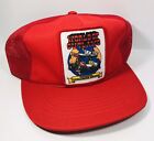 Vintage 1980's Car Race World of Outlaws Hat Nationals Shootout Trucker SnapBack