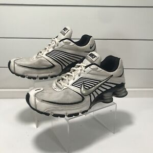 Nike Shox Turbo+ 8 Shoes 2008 Mens White/Black Running Shoes Size 8.5