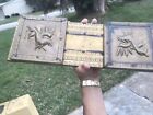 Antique Vintage Early Mid 1900’s Asian Brass Wood Expandable Bookends Dragon