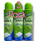 3X Savile Antitranspirante Aerosol Sabila Bicarbonato de Sodio y Limon 150 ml ea