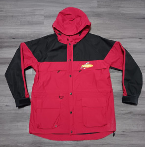 Stearns Jacket Men's Red Dry Wear Raincoat Hood FLW Tour Bass Fishing Size M