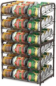 2 Pack Can Food Organizer Storage 72 Cans Holder Kitchen Cabinet Pantry Rack US