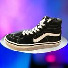 Vans SK8-HI Shoes Adult W6.5 / M5 Black White Canvas High Top Sneaker Unisex*