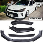 Black Front Bumper Lip Spoiler Splitter Body Kit Protector For Kia Rio /Rio5 (For: 2023 Kia Rio)