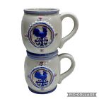Vintage Otagiri Rooster Coffee Mug Set *2* Blue/White Vintage Farmhouse Kitchen