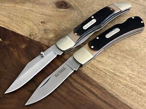 Schrade Old Timer 223OT Pioneer Liner Lock Pocket Knife w/extra Knife (Lot Of 2)