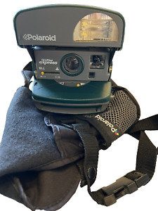 Polaroid OneStep Express Hunter Green w Black Camera Bag Working
