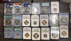 Lot of (20) Graded U.S. Coins Mixed Dates $ Grades Some Silver See Photos