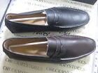 NIB NEW Asher Green FLAGER 045024 045024 LEAHTER LOAFER SLIP ON SHOES BLK/BRWN