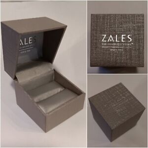 Zales Ring Gift Box Empty New Clam Shell Hardcase + Insert For Earrings Necklace