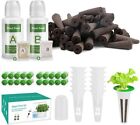 148 pcs Grow Anything Kit Hydroponic Accessories Seed Pods A&B Nutrient Refill