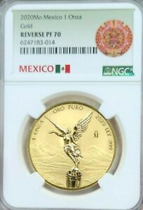 2020 MEXICO GOLD LIBERTAD 1 ONZA NGC REVERSE PF 70 RARE KEY DATE ONLY 250 MINTED