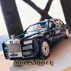 1/24 Scale Rolls Royce Phantom Model Car Toy Diecasts W/ Sound Light Pull Back