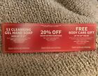 Bath & Body Works Coupons ~ 20% Off + $9 Body Care GIFT + $3  Hand Soap ~ June 2