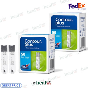 Bayer Contour Plus Blood Glucose Test Strips Code FREE EXPRESS SHIPPING EXP:2025