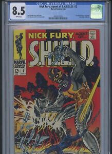 Nick Fury, Agent of S.H.I.E.L.D. Vol 1 #2 1968 CGC 8.5 (1st App of Centurius)
