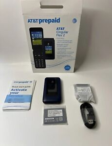 AT&T Prepaid Cingular Flex 2 (4GB) PREPAID Smartphone - Classic Navy - Open Box