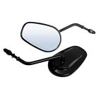 Black L & R Rear View Mirrors For Harley Road King Touring XL 883 SPORTSTER New (For: Harley-Davidson FXRT)