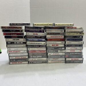 Lot of 55  Cassettes Tapes new sealed 90s 80s Benatar Stewart Clapton plant fox