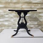 Vintage Harp/Lyre Side Table With Claw Feet