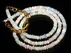 100% Natural Ethiopian Opal Beads Necklace 3.5X4MM 16 Inch Loose Gemstone n3