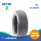 Set of (2) Used 225/60R18 Michelin Primacy MXM4 100H - 7.5/32 (Fits: 225/60R18)