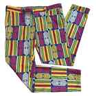 NWOT DJ Plus Menswear Colorful Kente Pants Slim 32