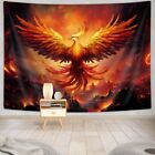 Medieval Fantasy Phoenix Extra Large Tapestry Wall Hanging Fabric Poster Anime