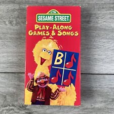 Sesame Street - Play-Along Games & Songs (VHS, 1996)