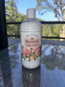 Crabtree & Evelyn Rosewater Body Lotion 16.9 oz New!