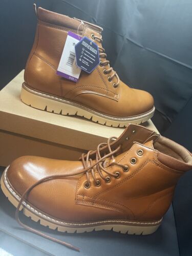 Steve Madden Men's P Broome Chukka Boots, Cognac Brown, Size 11 US new in box