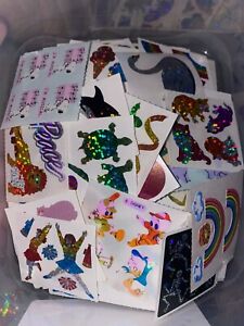 Vintage Surprise Sticker Lot Of 12 Modules! Prism, Pearly, Fuzzy 80’s Lot