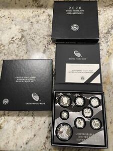 2020 United States Mint Limited Edition Silver Proof Set with Box and COA