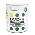 Smartbuy DVD-R 16X 4.7GB/120Min White Top (Non-Printable) Blank Recordable Disc