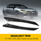 For 2018-2022 Toyota Camry SE XSE Front Bumper Headlight Filler Trim Accessories (For: 2020 Toyota)