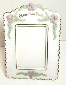 New ListingVintage The San Francisco Music Box Co Bless This Baby Picture Frame  1999