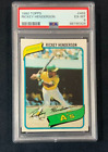 New Listing1980 Topps Baseball Card #482 Rickey Henderson Rookie Graded PSA 6