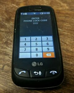 PIN LOCK AS IS LG Cosmos Touch VN270 - Black (Verizon) Cellular Phone