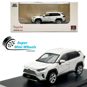 LCD Models 1:64 - Toyota RAV4 Hybrid (White) Diecast Model