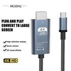 USB Type-C To HDMI-Compatible Cable Adapter 4K HD TV Projection Video Converter