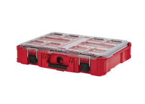 Milwaukee 48-22-8430 10-Bin Impact Resistant Polymer Packout Organizer Red New..