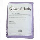 Clinical Health Services Deluxe Flannel Massage Sheet Set, Lilac, 100% Cotton