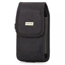 RUGGED CANVAS CASE HOLSTER with SWIVEL BELT CLIP POUCH COVER for CELL PHONES