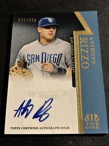 2011 Topps Tier One Anthony Rizzo Autograph Baseball Card Auto - RC 32/999