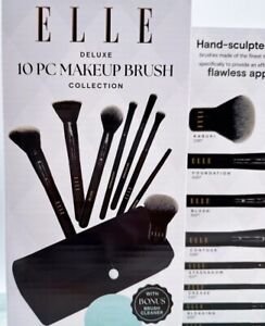 Elle Deluxe 10 Piece Makeup Brush Collection. NEW!!