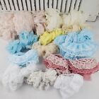 Lot Of 50+ Yds Vintage-Modern Lace Sewing Multi-Color Ruffled 14 Styles